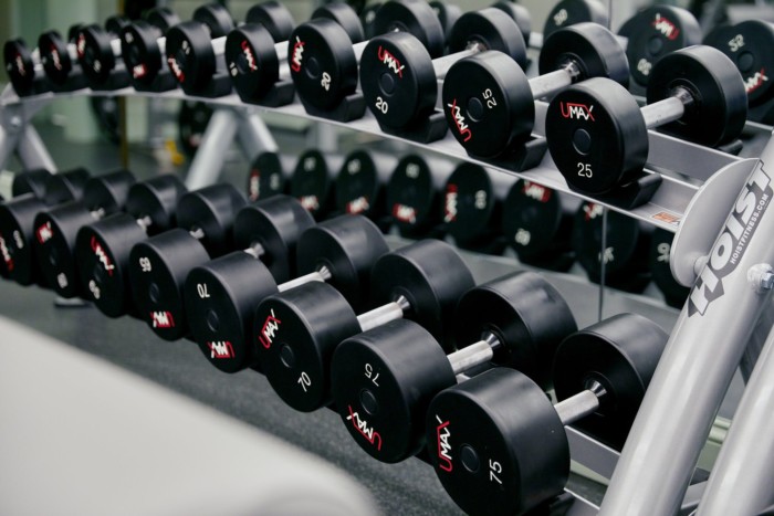 Fitness Center Weights | Suites at Park MGM Las Vegas
