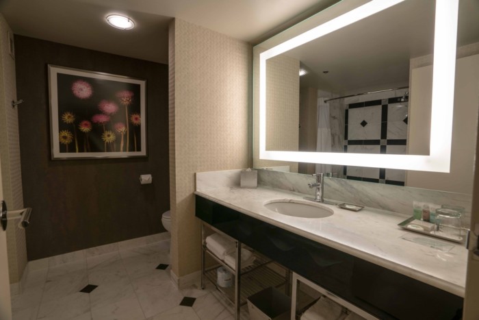Grand Queen Bathroom | Suites at MGM Grand Hotel & Casino