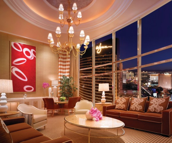 Encore at wynn las vegas, suites, three bedroom apartment, Encore 3-Bedroom Apt Living Room Strip jpg