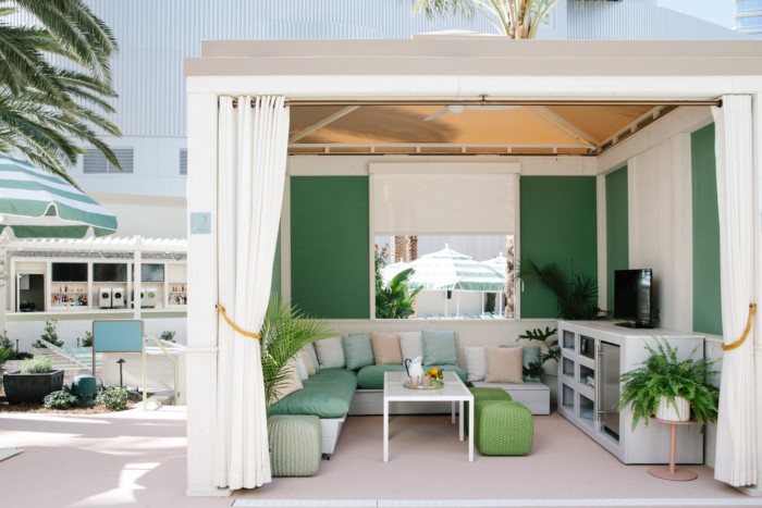 Pool Cabana Interior | Suites at Park MGM Las Vegas