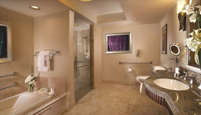 Resort Accessible Bathroom | Suites at Bellagio
